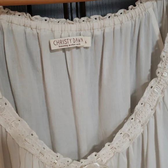 NWOT Christy Dawn Brynne Dress In "Pearl", Size L - Picture 5 of 9